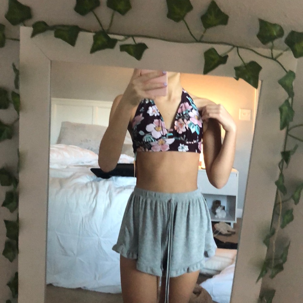 Target Maroon bathing suit top size small